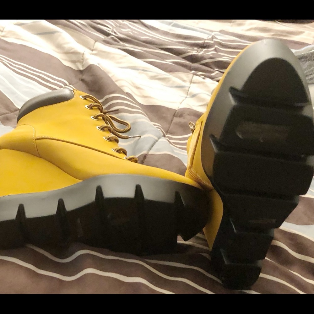 Wedge Tan Ankle Boots - Picture 2 of 3